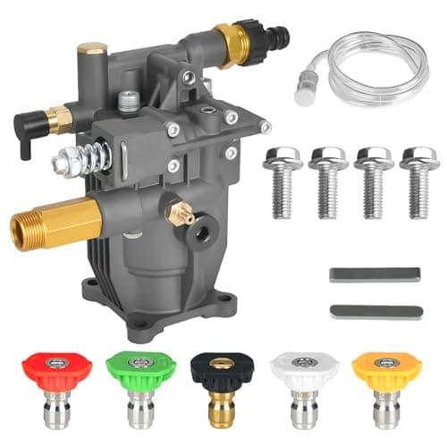 Replacement Pressure Washer Pump 3/4" Horizontal Shaft - 3400 PSI 2.6 GPM Heavy Duty Direct Fit for Simpson 90029/520002/520004, DeWalt DXPW3425, Honda GC190/GC200, Craftsman & More