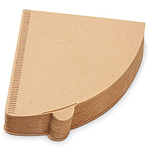 Coffee Filters 2, Cone Coffee Filters, Disposable Natural Paper Filter 1-4 Cup, Pour Over Coffee Filter Compatible with V60 and Drip Coffee Maker, (Unbleached, 100 Count)