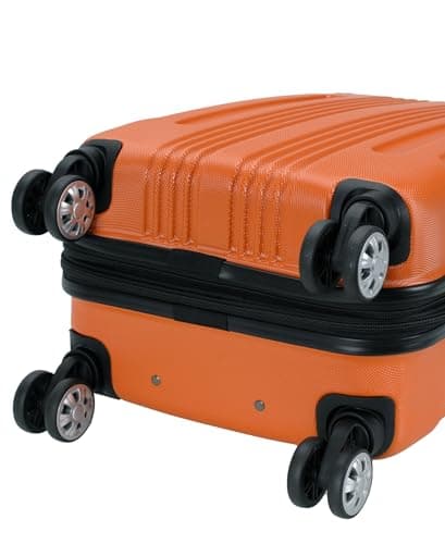 Rockland London Hardside Spinner Wheel Luggage, Orange, Carry-On 20-Inch 7