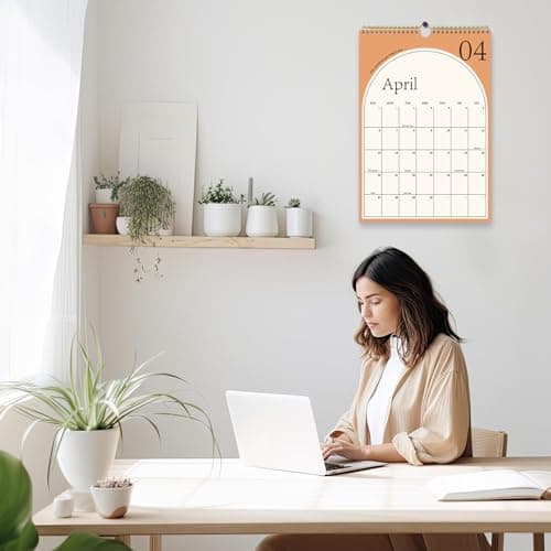 Aesthetic 2024-2025 Wall Calendar - Runs From Now to June 2025, The Perfect Monthly Modern Hanging Calendar, Thick Paper, Perfect for Monthly Organizing & Planning, 10"×14.7" 7