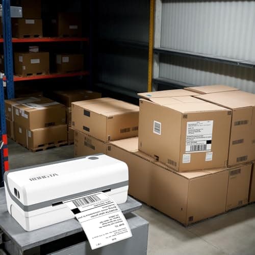 Rongta Bluetooth Thermal Shipping Label Printer, Wireless 4x6 Label Sticker Printer for Shipping Packages, Support Android, iPhone, Widely Used for Amazon, Ebay, Shopify, Etsy, UPS 8