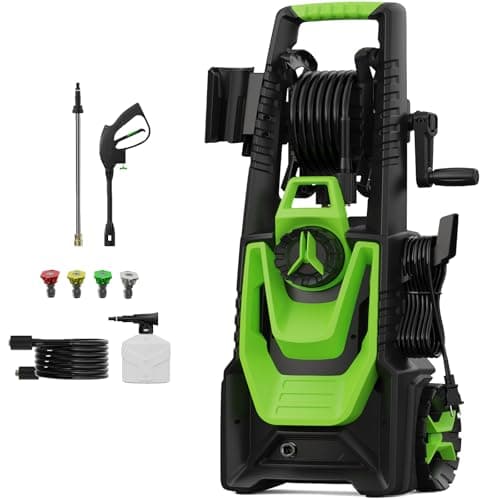 Pressure Washer -5000PSI Power Washer with Foam Cannon 4 Quick Connect Nozzles, High Pressure Cleaning Machine for Driveways/Patios/Cars/Fences/Home Cleaning