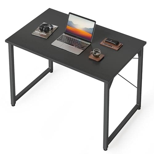 Cubiker Small Computer Desk, 32 inch Home Office Kids Desk for Bedroom and Small Spaces, Modern Simple Cheap Table for Studying, Writing, Working, Black