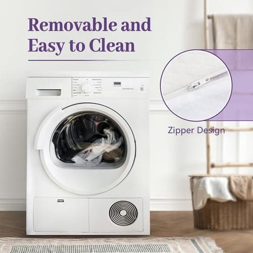 SINWEEK 3 Inch Gel Memory Foam Mattress Topper Full Size, Ventilated High Density Pad for Back Pain, Bed Topper with Removable Soft Cover, CertiPUR-US Certified 7