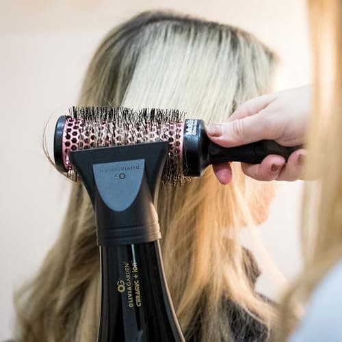 Olivia Garden 1875W Ceramic + Ion Professional Hair Dryer for Men and Women - Fast Drying Blow Dryer - Powerful Ionic Generator - 3 Heat Settings - with 2 Nozzles and Storage Bag - (Black/Gold) 9