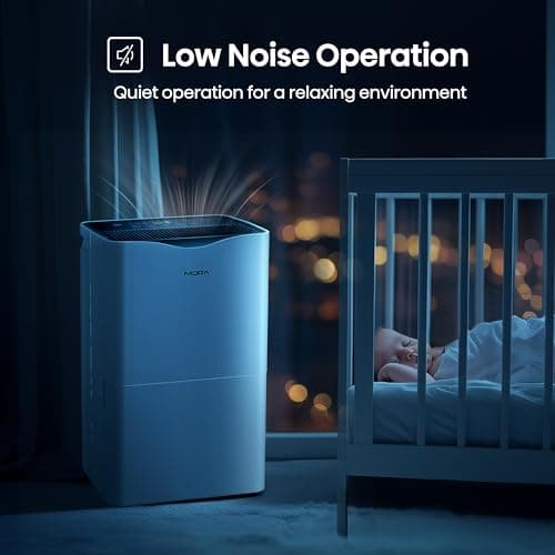 Mora Mora by Hisense 50 Pint Dehumidifier with Water Pump, for Space upto 4,500 Sq. Ft at Home, in Basements and Large Rooms, Energy Star, Quiet Operation, Washable Filter, 2 Years Warranty 7