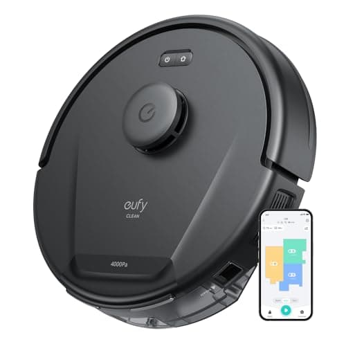 eufy Certified Like-New L50 Robot Vacuum with 4,000 Pa Powerful Suction, Precise iPath Laser Navigation, Customizable Al Mapping, Climb Up to 20 mm, Ideal for Hard Floor, Tile, and Carpet (Renewed)