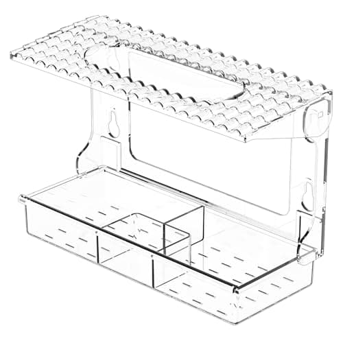 Acrylcc Window Bird Feeders with Strong Suction Cups for Window Viewing and Balcony,See Through Wild Birdfeeder with Bath and Water Combo,Clear Windows Bird Feeder for Cats,Kids,Birds Lover Gifts 9