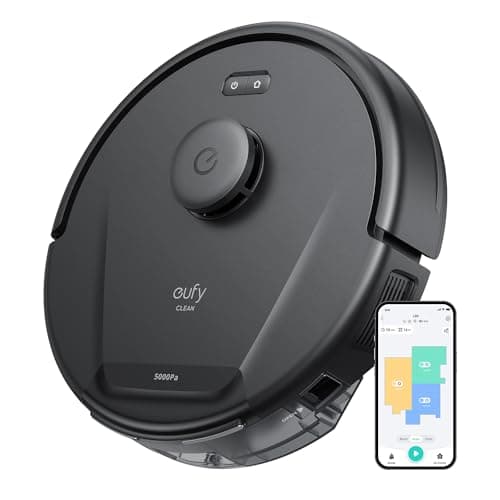 eufy L60 Robot Vacuum, Ultra Strong 5,000 Pa Suction, iPath Laser Navigation, for Deep Floor Cleaning, Ideal for Hair, Hard Floor