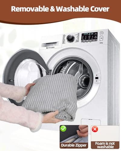 Dog Stairs Ramp for Couch 15.7" H, 3-Step Pet Stairs for Small Dogs with High Density Foam, Dog Slope Stairs with Durable Non-Slip Bottom for Puppy Grey 8