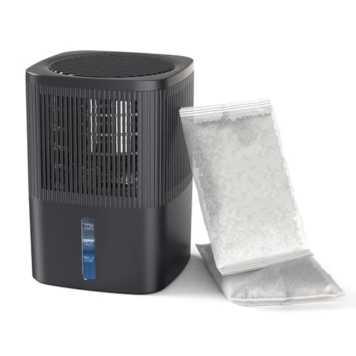 Moisture Absorber, TABYIK Reusable dehumidifier Box, With 2 Moisture Absorber Bags, 34 OZ Each, for Bathroom, Closet, Kitchen and Bedroom