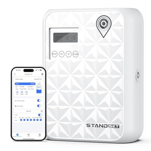 Waterless Essential Oil Diffuser, Hotel Scent Diffuser, Essential Oil Diffuser Large Room Up to 3000 Sq.Ft, 500mL Capacity Home Diffusers for Large Home, Whole House Air Freshener (White)