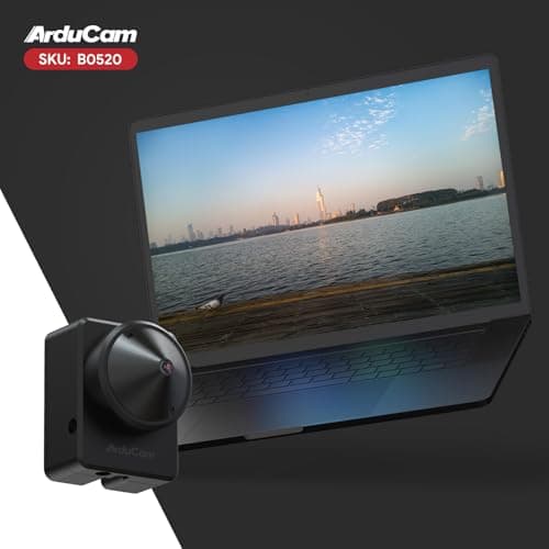 Arducam 2MP Webcam, Low Light USB Camera with 95°(D) M12 Lens, USB Webcam for PC, Laptop, Smartphone, Supports Windows XP/7/8/10, Linux, Mac OS 8