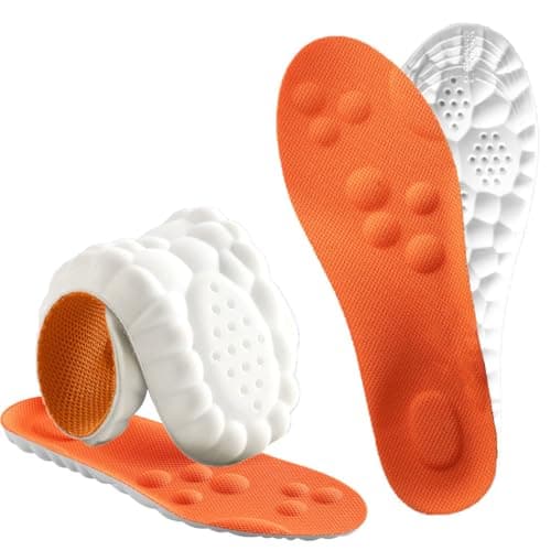 Roofo Steppers Insoles for Men Cloud Insoles Inserts Foot Pain Relief Memory Foam Soft Insoles with Arch Support (US-Men-6.5-10)