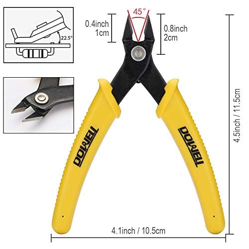 DOWELL Micro Cutter Flush Cutter Soft Wire Cutters Professional Cutting Copper And Aluminum Wire Cables 7
