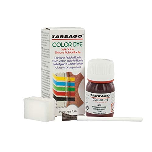 Tarrago Leather Dye Kit with Deglazer and Applicator - Restore & Recolor Shoes, Boots, Purses, Wallets, Jackets, and Furniture - Rich Pigment - 25mL
