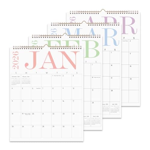 Wall Calendar 2026-2027, Aesthetic Large Wall Calendar -14" x 11" - 24 Monthly Calendar Runs from January 2026 Until December 2027, 2026 Calendar for Office, Home and School