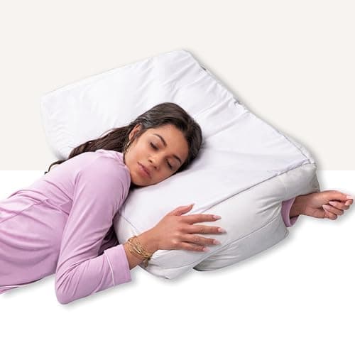 Wife Pillow the Side Sleeper Pillow with Arm Hole for Shoulder Pain - Arm Tunnel Pillow for Side Sleepers, Shoulder Relief & Neck Support Comfort Sleep Pillow for Adults - Down Goose Feather/FiberFill