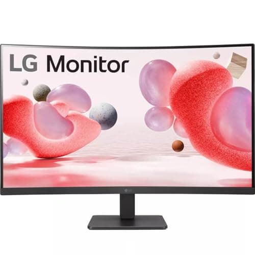 LG 32MR50C-B 32-inch FHD Curved Monitor 100Hz, AMD FreeSync, OnScreen Control, Dynamic Action Sync, Black Stabilizer, Tilt Stand (HDMI), 2023 (Renewed)