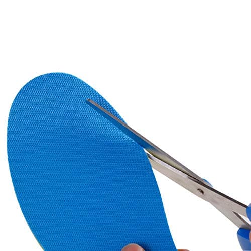 Amitataha 2 Pairs Breathable Insoles, Super-Soft, Sweat-Absorbent, Double-Colored and Double-Layered Shoe Inserts of Foam that Fit in Any Shoes (Blue/Black, 7-9 Women/6-7.5 Men) 6