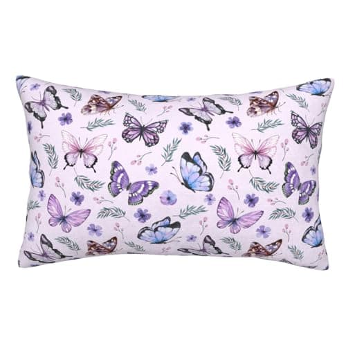 Butterflies Pillow Cases Pillow Covers Pillow Protector Standard Queen Size, Soft,with Zipper Pillow Case 20"X30"