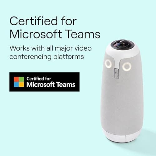 Owl Labs Meeting Owl 3 - 360° 1080p HD Conference Room Camera, AI-Driven Speaker-Tracking, 18-Foot Mic Pickup - Certified for Microsoft Teams - Works with Zoom, Google Meet - Plug & Play Setup 5