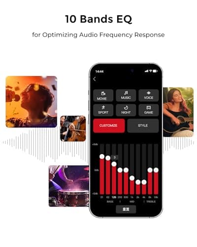 ULTIMEA 7.1ch Sound Bar with Dolby Atmos, Surround Sound System for TV with 4 Surround Speakers, Sound Bar for Smart TV with App Control, Soundbar with Subwoofer for Home Theater, HDMI eARC, Aura A60 8