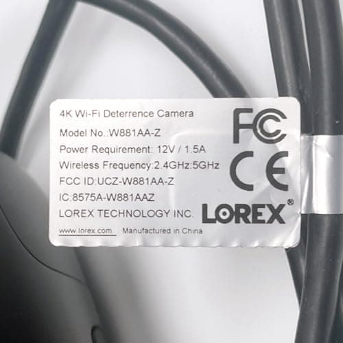 Lorex 4K 8MP Wi-Fi 6 Spotlight Security Camera | Indoor/Outdoor | Color Night Vision | Smart Motion Detection | 32GB Local Storage | 2-Way Talk | IP65 Rated | No Monthly Fees | Black 11