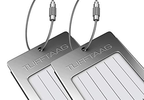 Luggage Tags Business Card Holder by TUFFTAAG - Durable Travel ID Bag Tag in Multiple Color Options, Perfect for Suitcases, Backpacks, and Carry-Ons, Easy Identification, Secure and Stylish 5