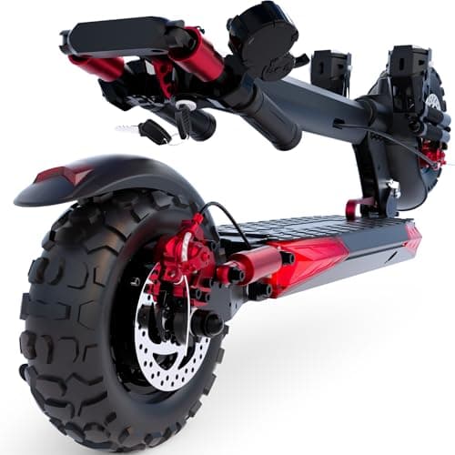 Electric Scooter Adults, 37 Miles Long Range, 34 Mph Max Speed, 11" Off-Road Tires,48V 18/21AH Big Battery,1200W/1600W Motor, Folding Commuter E Scooter (48V 18AH-1200W-J11 MAX)