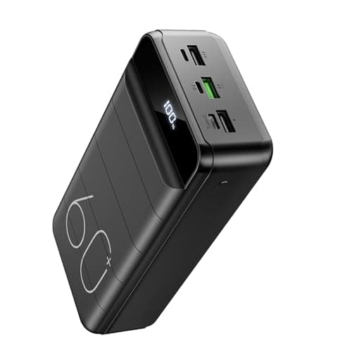 LQHUE Power Bank 60000mAh 22.5W Fast Charging Portable Charger with Flashlight, 4 Outputs & 3 Inputs LED Display Huge Capacity External Battery Pack for Most Electronic Devices on The Market
