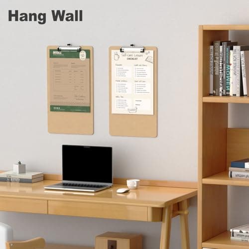 Juvealoe Legal Size Wood Clipboard Set 2, 8.5 x 14 Long Clip Board with Low Profile Clip, Suitable for Legal Lawers and Business, Size 9 x 15.5 in, Office Supply 5