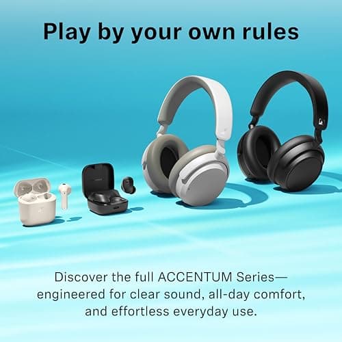 Sennheiser ACCENTUM Open Wireless Earbuds - Open Ear Buds Design, Dynamic Sound & Bluetooth 5.3, IPX4 Splash Protection, 28 Hours Battery Life, USB-C Charging Case, Music, Phone Calls, Travel, Pink 8