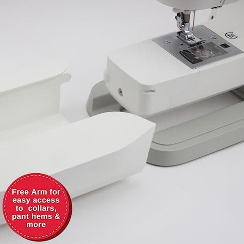 SINGER M1150 Portable Sewing Machine White – Accessories Included | 16 Stitches, Top Drop-in Bobbin, 4-Step Buttonhole, Free Arm, LED Light | Ideal Sewing Machine for Home Projects 7