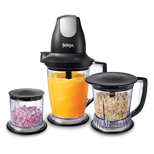 Ninja QB1004 Blender/Food Processor with 450-Watt Base, 48oz Pitcher, 16oz Chopper Bowl, and 40oz Processor Bowl for Shakes, Smoothies, and Meal Prep,Black 7