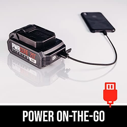 SKIL PWR CORE 20 Brushless 20V 1/2" Compact Variable-Speed Drill Driver Kit with 1/2'' Single-Sleeve, Keyless Ratcheting Chuck & LED Worklight Including 2.0Ah Battery and PWR Jump Charger-DL6293B-10 8