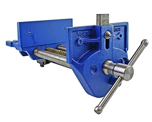 Yost Vises M7WW Rapid Action Woodworking Vise | Quick Release Lever for Quick Adjustments | 7 Inch Jaw Width | Made with Heavy-Duty Cast Iron | Blue 7
