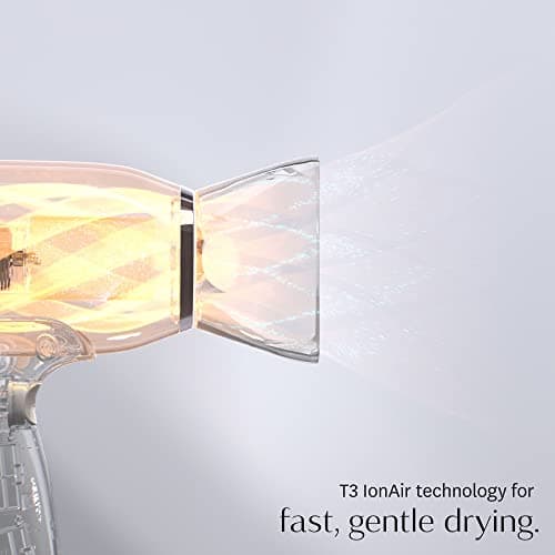 T3 Fit Compact Hair Dryer, White/Rose Gold, 1 Count 5