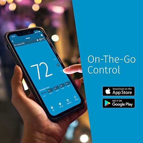 Sensi Smart Thermostat, 100 Years Of Expertise, Wi-Fi, Data Privacy, Programmable, Easy DIY Install, Works With Alexa, Energy Star Certified, Mobile App, ST55 5