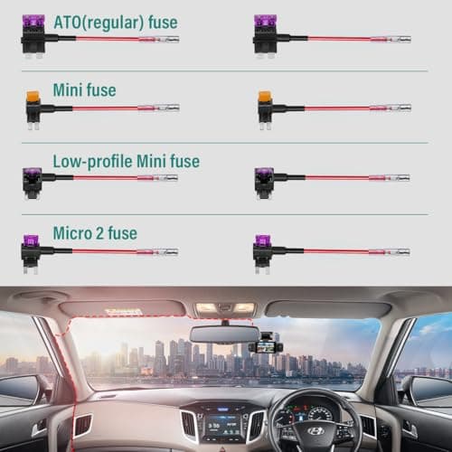 IIWEY N5 4-CH Dash Cam & Hardwire Kit for Parking Mode 9