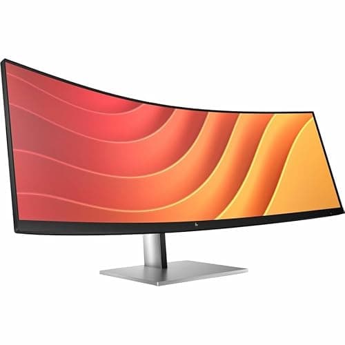 HP E45c G5 45" Class Dual Quad HD (DQHD) Curved Screen LED Monitor - 32:9 - Black, Silver (Renewed)