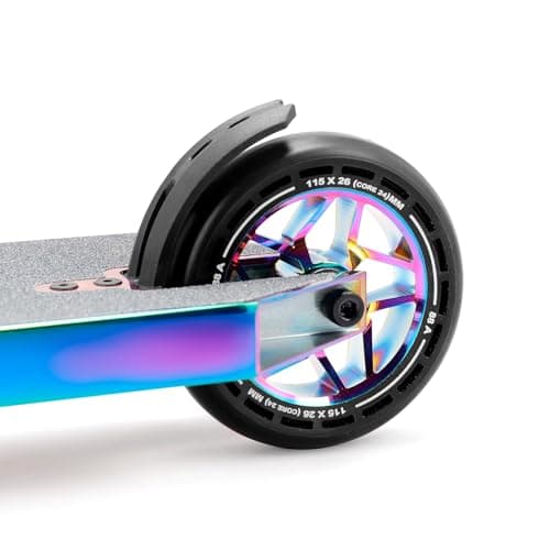 LMT01-V2 Professional Scooter-Trick Scooter-Intermediate Professional Stunt Scooter Suitable - Children, Teenagers Adults 8 Years Old Above-Durable (Black Color) 8