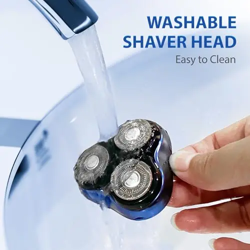 Sejoy Electric Razor for Men,Electric Shavers for Men,Face Shaver, Cordless Washable Rechargeable Shaving Machines,Pop Up Trimmer for Travel Home, LED Display,Fast Charging 5
