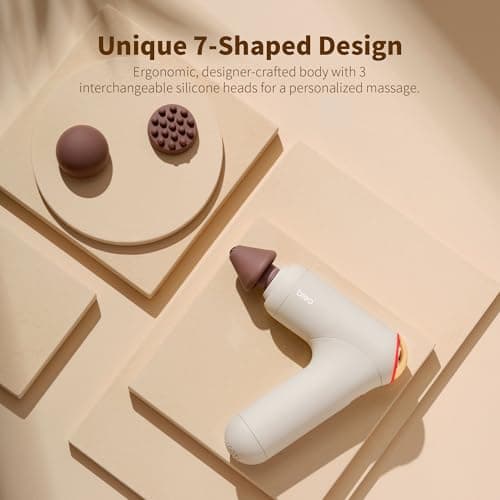 Breo Lucky 7 Massage Gun with Heat, Deep Tissue Muscle Massager, Stimulator, Body Relaxation, Low Noise for Recovery, Sports 8