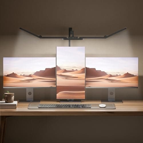 Ultra Bright Architect Desk Lamp with Clamp,Transformable LED Desks Lamp for Home Office,Tall Overhead Led Desk Light[41" Long Dimmable Light Bar],24W Auto Dimmable Desks Lights for Drawing Hobby Use