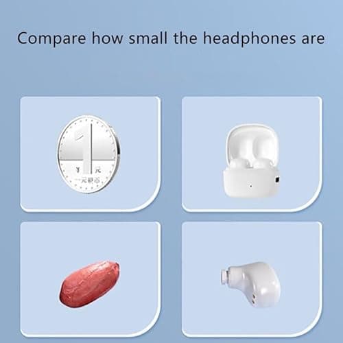 Wireless Earbuds for Small Ears, Cute Color Ear Buds for Kids & Women, 2.5g Ultra-Light, Coin-Sized Charging Case, Bluetooth 5.4 Earphones for Workout &Outdoor, Laptop Pad Phones Compatible, Blue 5