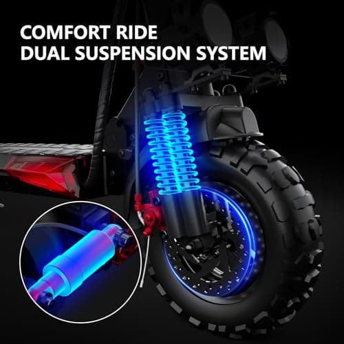 Electric Scooter Adults, 37 Miles Long Range, 34 Mph Max Speed, 11" Off-Road Tires,48V 18/21AH Big Battery,1200W/1600W Motor, Folding Commuter E Scooter (48V 18AH-1200W-J11 MAX) 7