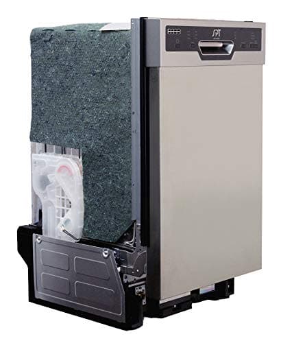 SPT SD-9254SSA 18″ Wide Built-In Stainless Steel Dishwasher w/Heated Drying, ENERGY STAR, 6 Wash Programs, 8 Place Settings and Stainless Steel Tub 10