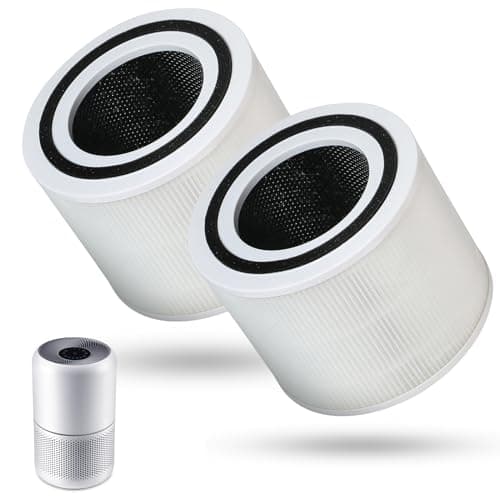 Mazzen Core 300 Replacement Filter for Levoit Air Purifier, 2 Pack Compared to Part # Core 300-RF, 3 in 1 True HEPA and Activiated Carbon Filter