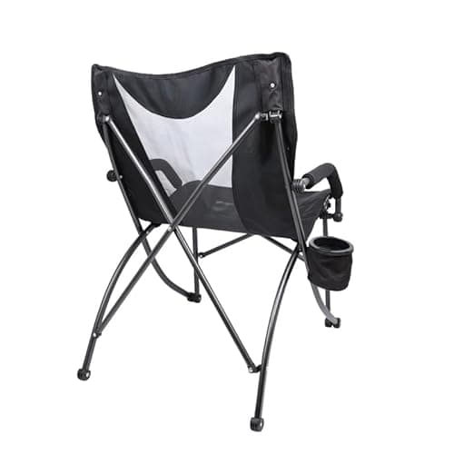 Cascade Mountain Tech Heavy Duty Folding Camp Chair, Black 11